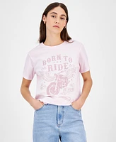 Grayson Threads, The Label Juniors' Born To Ride Graphic T-Shirt