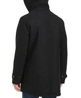 Vince Camuto Men's Hooded Zip and Snap-Front Coat