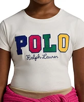 Polo Ralph Lauren Big Girls Corduroy-Logo Cotton Jersey Tee