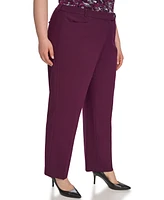 Calvin Klein Plus Mid Rise Straight Leg Pants