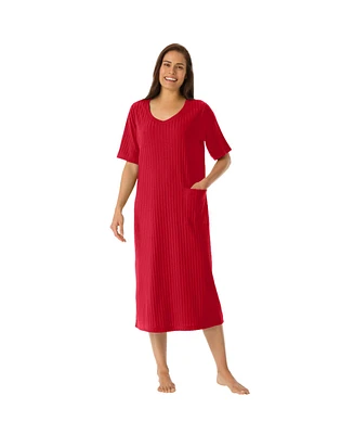 Only Neccessities Plus Necessities Ribbed Sleepshirt