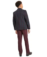 Big Boys Plaid Suit Jacket