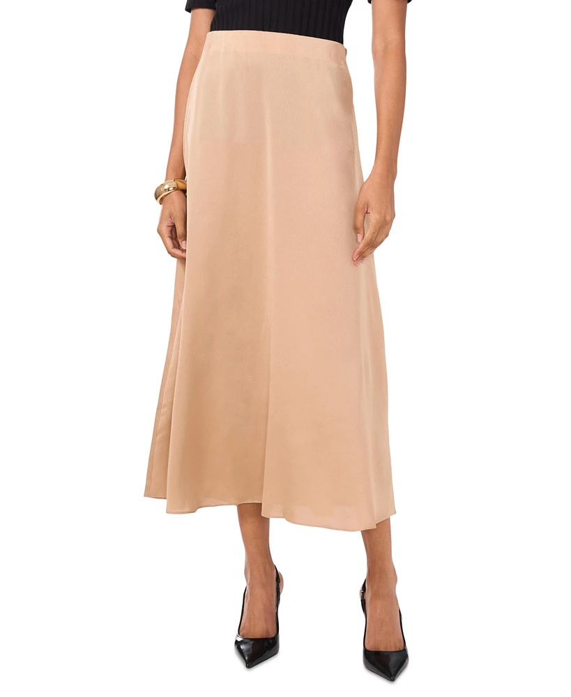 Vince Camuto Women's A-Line Pull-On Midi Slip Skirt