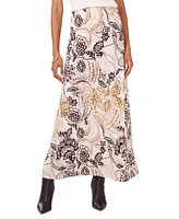 Vince Camuto Women's Floral-Print Pull-On Maxi Skirt