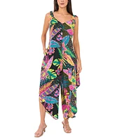 Vince Camuto Women's Printed V-Neck Wide-Leg Jumpsuit