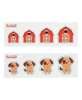 Kaplan Early Learning Size and Sequence Farm Puzzles - Set of 4