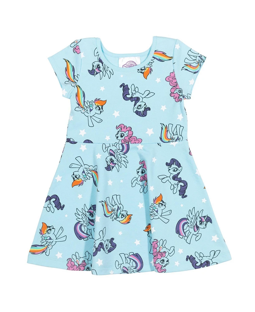 My Little Pony Toddler Girls Short Sleeve Dress with Scrunchy [SizeDescription1]