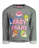 Pinkfong Baby Girls Baby Shark Fleece T-Shirt and Pants to