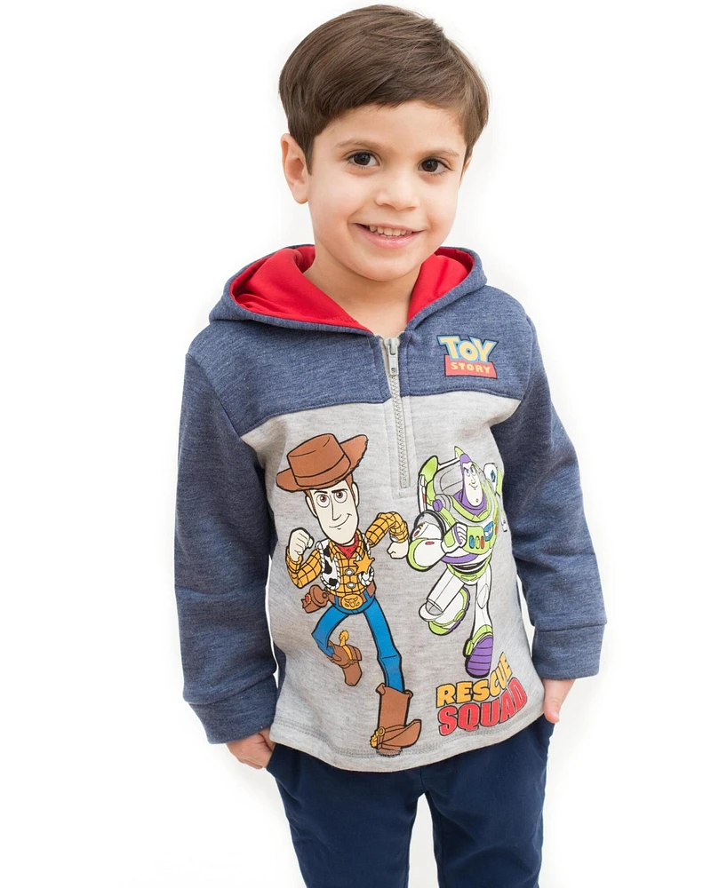 Disney Toddler Boys Fleece Half Zip Hoodie to (12 Months