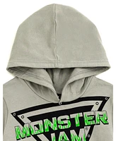 Monster Jam Little Boys Grave Digger Mutt Megalodon Fleece Pullover Hoodie & Pants