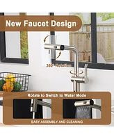 Casainc Single Handle Pull Out Kitchen Faucet with Touchless Sensor