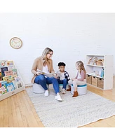 ECR4Kids Streamline 3-Shelf Storage Cabinet, 36in, White Wash