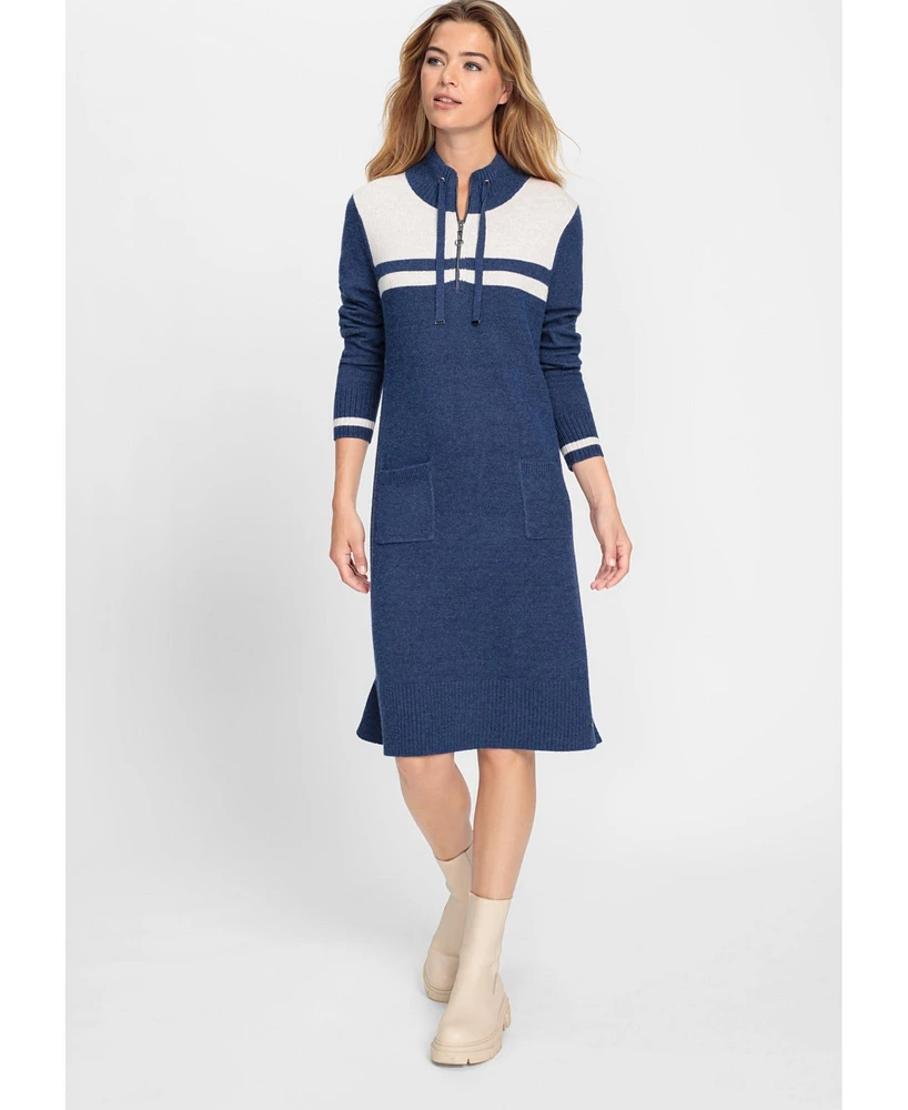 Olsen Women's 1/4 Sleeve Sweater Dress