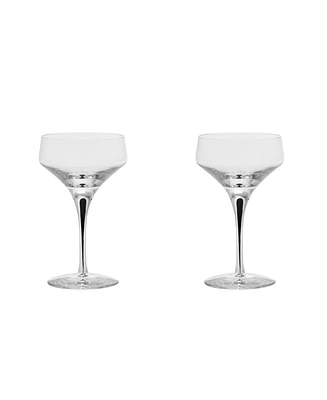 Orrefors Metropol Coupe Barware Glasses, Set of 2