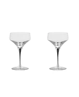 Orrefors Metropol Coupe Barware Glasses, Set of 2