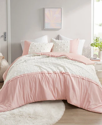 Intelligent Design Shay Clip Jacquard 3-Pc. Duvet Cover Set, King/California King