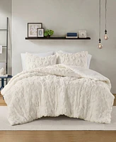 Intelligent Design Larissa Chenille 3-Pc. Duvet Cover Set, King/California King - Off