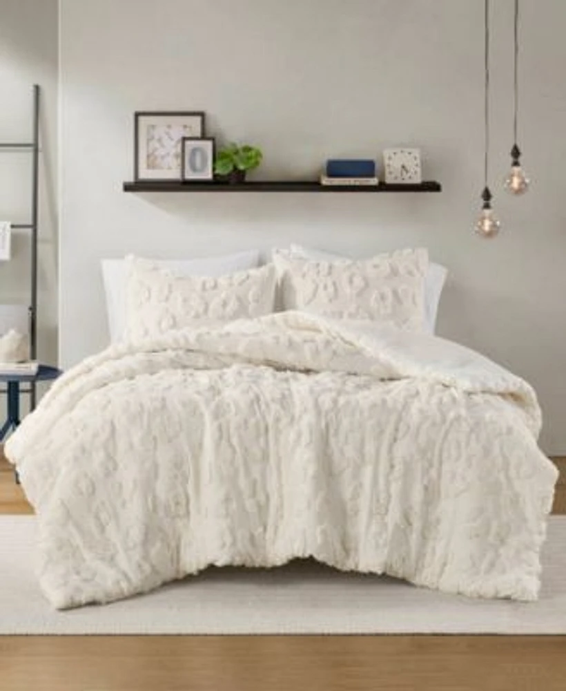 Intelligent Design Larissa Chenille Duvet Cover Sets