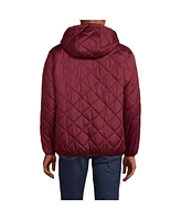 Lands' End Men's FeatherFree Insulated Diamond Quilted Hoodie Jacket