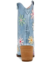 Betsey Johnson Women's Teddy Daisy Western Booties