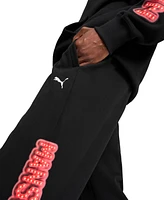 Puma Men's Ferrari Neon Race Relaxed-Fit Printed Sweatpants