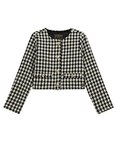 Guess Big Girls Long Sleeve Pied de Poule Blazer