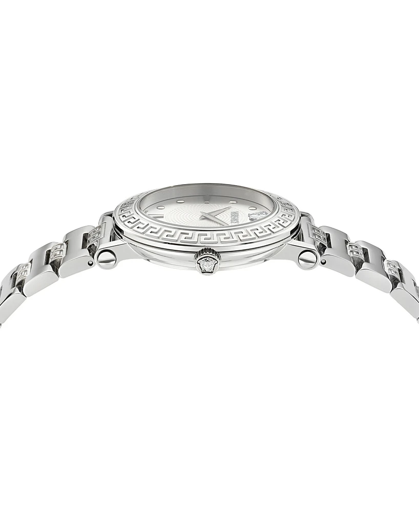 Versace Women's Swiss Greca Sphere Stainless Steel Bracelet Watch 35mm