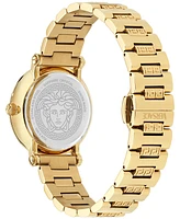 Versace Women's Swiss Greca Sphere Gold Ion Plated Bracelet Watch 35mm