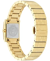 Versace Women's Swiss Mosaic Gold Ion Plated Stainless Steel Bracelet Watch 22mm