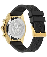 Versace Men's Swiss Chronograph Polyurethane Strap Watch 44mm