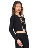 Michael Kors Women's Gem-Trim Cropped Cardigan