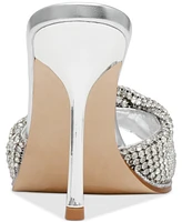 Steve Madden Women's Mvp Rhinestone High-Heel Dress Mules