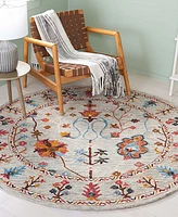 Safavieh Blossom Iii BLM685F 6'x6' Round Area Rug