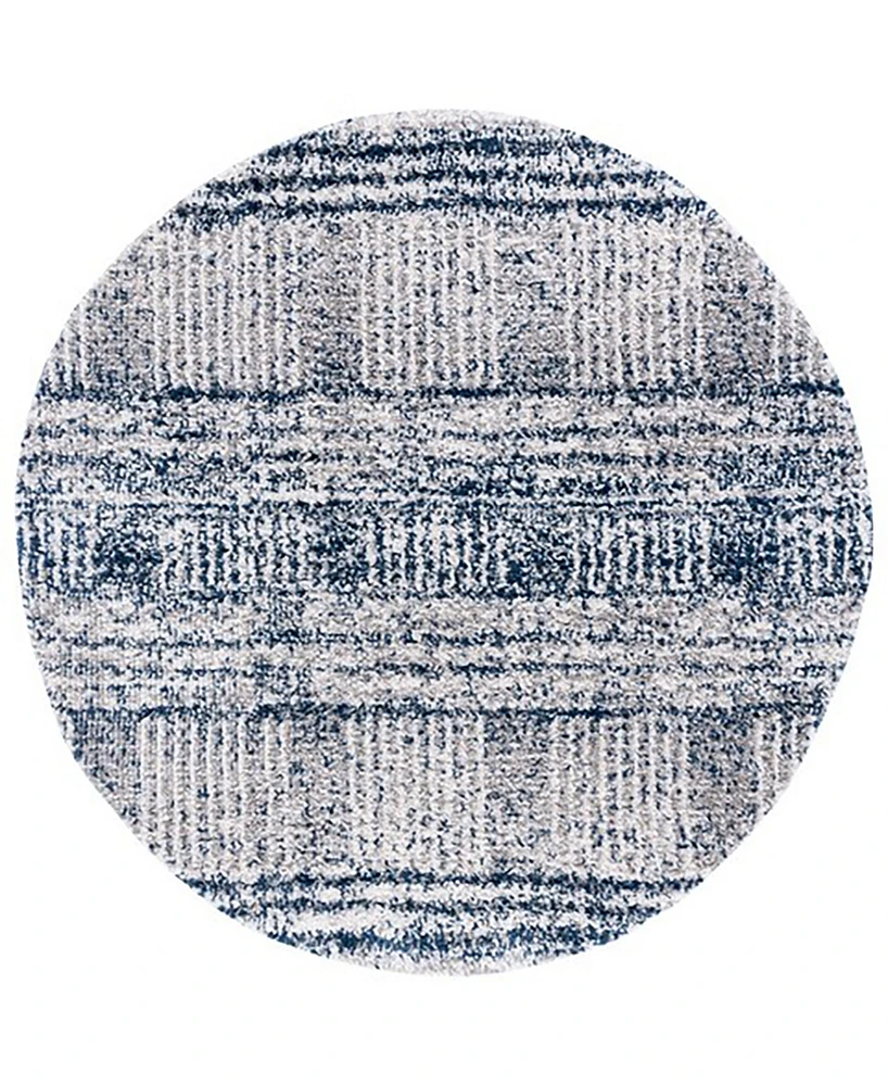 Safavieh Jericho Shag JER100N 6'7"x6'7" Round Area Rug