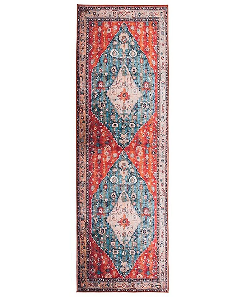 Safavieh Tucson Washable TSN104B 2'6"x18' Runner Area Rug