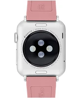 Coach Women's True Pink Silicone Apple Watch Strap 38mm, 40mm, 41mm