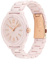 Coach Women's Kitt Blush Ceramic Bracelet Watch 38mm