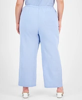 And Now This Trendy Plus Embroidered High-Rise Pants, Exclusively at Macy's