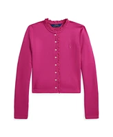 Polo Ralph Lauren Big Girls Ruffled Ponte Cardigan