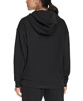 Calvin Klein Women's Eco Fleece Logo Pullover Hoodie