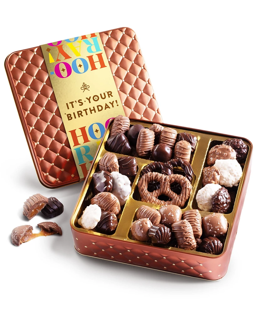 Bonnie & Pop Chocolate Birthday Tin, 2.3 lbs