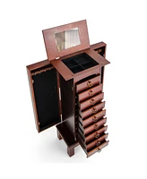 Givimo Large Capacity Jewelry Storage Cabinet with 9 Drawers