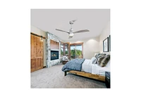 Sofucor 52" Ceiling Fan without Lights Soild Wood Blades