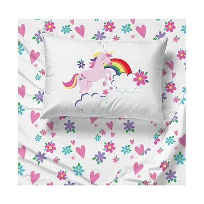 Sunny Side Up Rainbow Unicorns Full Sheet Set