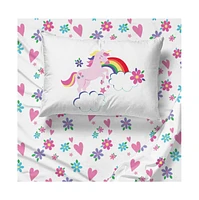 Sunny Side Up Rainbow Unicorns Full Sheet Set