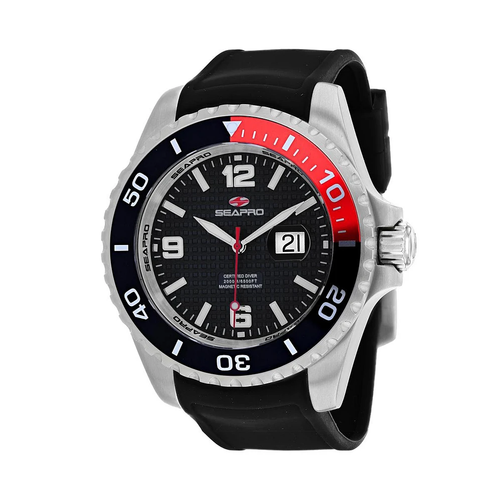 Seapro Men's Abyss 2000M Diver Watch Black Dial Watch - SP0740