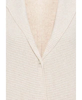 Olsen Women's Melange Rib Knit Button Cardigan