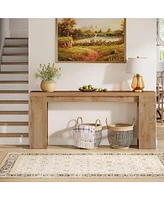 Tribesigns 70.9-Inch Extra Long Console Table, Farmhouse Wood Sofa Table Behind Couch, Narrow Entryway Accent Table for Living Room, Hallway, Entrance