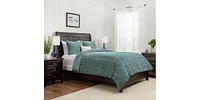 Chanasya Premium Soft Cloud Faux Fur Duvet Cover Bedding Set Queen - 3 Piece Combo Textured Embossed Fuzzy Velvet Mink Bedcover