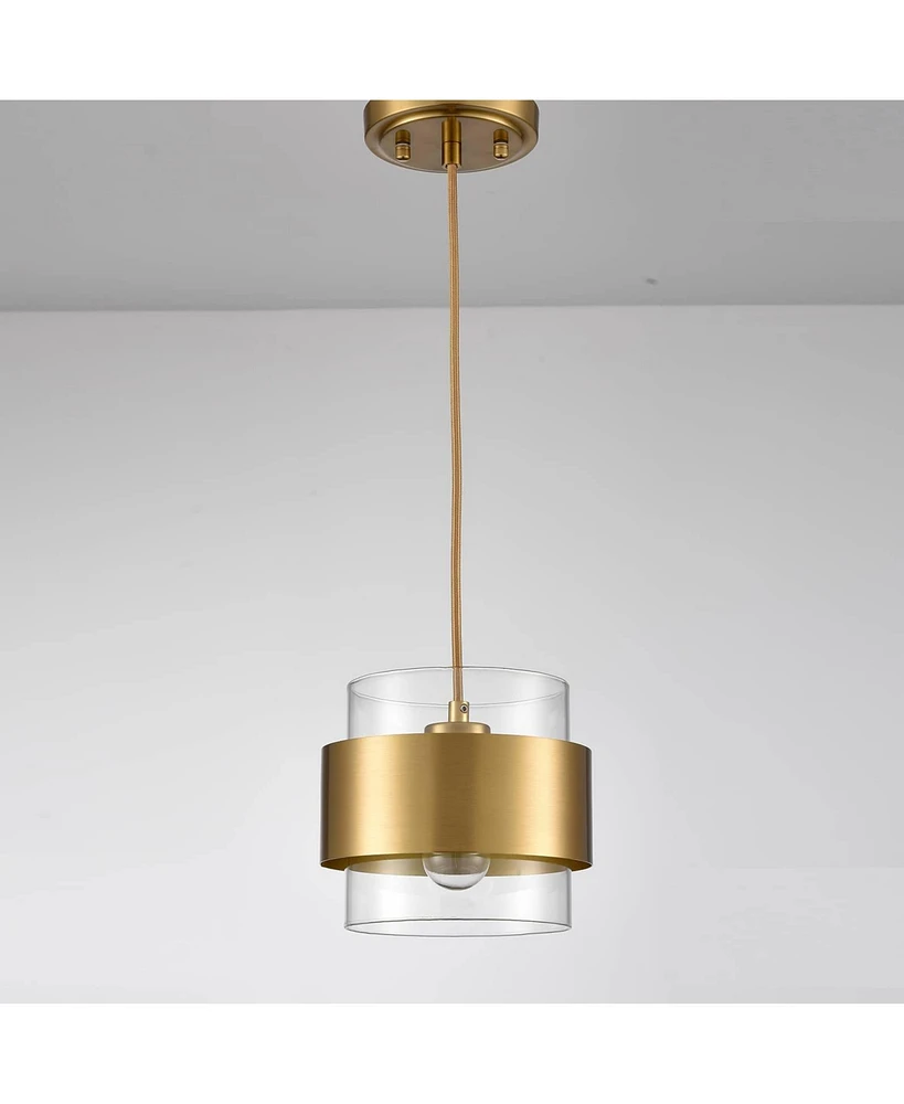 Moose Modern Brass Kitchen Pendant Light Adjustable Hanging Light